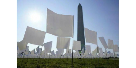 Overseas online review: anti epidemic failure, white flags filled the national square of the United 