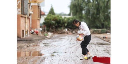 Yitang Town, Shanxi Province: it has been seriously affected by days of rainstorm, and the local gov